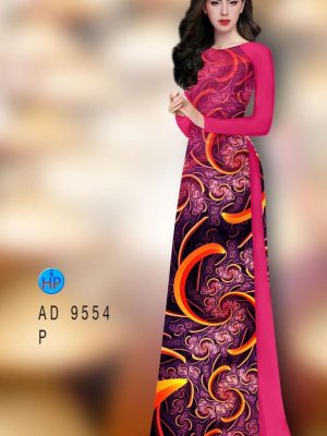 Vải áo dài hoa văn 3D mới ra AD 9554 36 vai ao dai hoa van 3d ua thich 141869