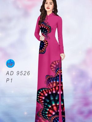 Vải áo dài hoa văn kiểu mới AD 9526 24 vai ao dai hoa van 3d ua thich 1909126