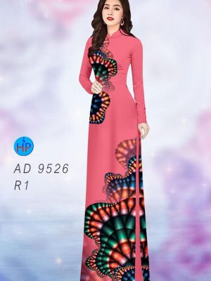 Vải áo dài hoa văn kiểu mới AD 9526 23 vai ao dai hoa van 3d vua ra 100912
