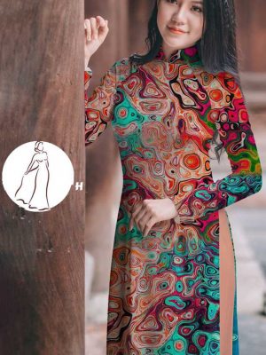 Vải áo dài hoa văn thiết kế 2020 AD T7555 12 vai ao dai hoa van 4