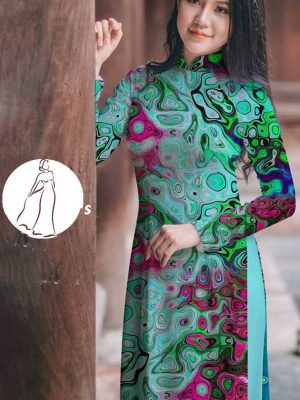 Vải áo dài hoa văn thiết kế 2020 AD T7555 10 vai ao dai hoa van 6