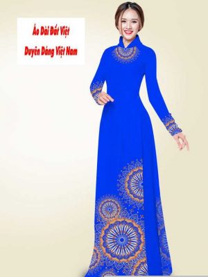 Vải áo dài hoa văn thiết kế 2020 AD T7558 28 vai ao dai hoa van 8