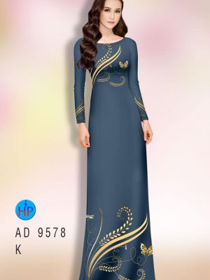 vai ao dai hoa van bong lua duoc chon nhieu 039217