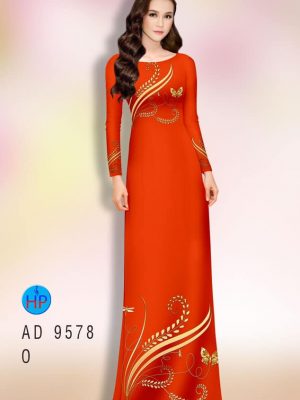 vai ao dai hoa van bong lua gia tot 163979