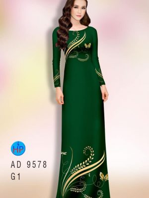 vai ao dai hoa van bong lua mau moi 1339126