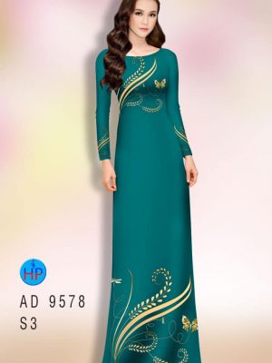 vai ao dai hoa van bong lua ua chuong 339138