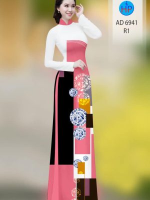 Vải áo dài hoa văn kiểu mới AD 6941 37 vai ao dai hoa van chat luong 1202164