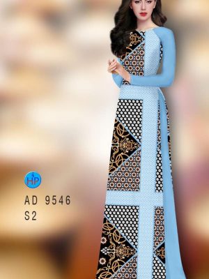 Vải áo dài hoa văn mới ra AD 9546 27 vai ao dai hoa van chat luong 178083