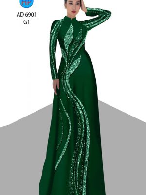 Vải áo dài hoa văn mới ra AD 6901 24 vai ao dai hoa van chat luong 387107