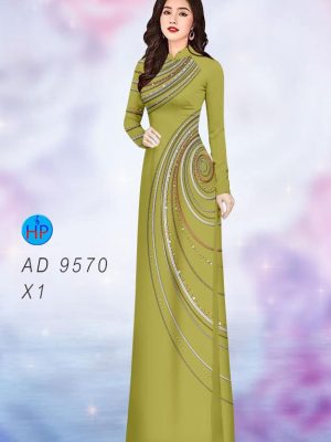 Vải áo dài hoa văn kiểu mới AD 9570 23 vai ao dai hoa van cuc dep 1160118