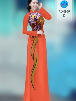 Vải áo dài hoa văn kiểu mới AD 6959 35 vai ao dai hoa van cuc dep 8307