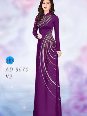 Vải áo dài hoa văn kiểu mới AD 9570 28 vai ao dai hoa van cuc hot 860121