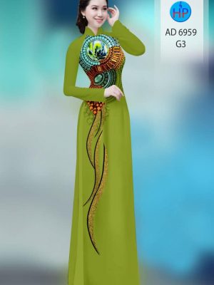 Vải áo dài hoa văn kiểu mới AD 6959 26 vai ao dai hoa van da dang 1130211