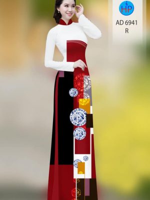 Vải áo dài hoa văn kiểu mới AD 6941 34 vai ao dai hoa van da dang 1202129