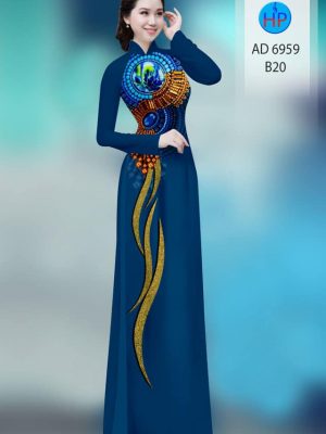 Vải áo dài hoa văn kiểu mới AD 6959 34 vai ao dai hoa van da dang 1630247
