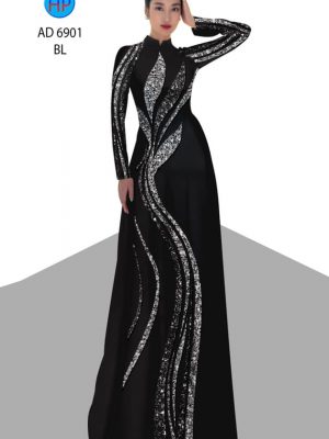 Vải áo dài hoa văn kiểu mới AD 6901 25 vai ao dai hoa van da dang 181199