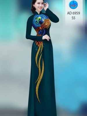 Vải áo dài hoa văn kiểu mới AD 6959 36 vai ao dai hoa van da dang 3306