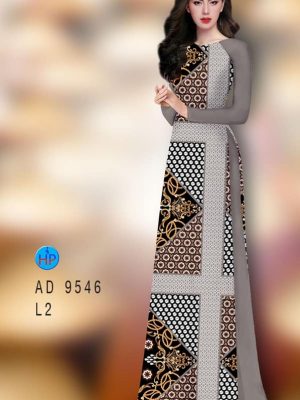 Vải áo dài hoa văn mới ra AD 9546 29 vai ao dai hoa van dam tham 118031