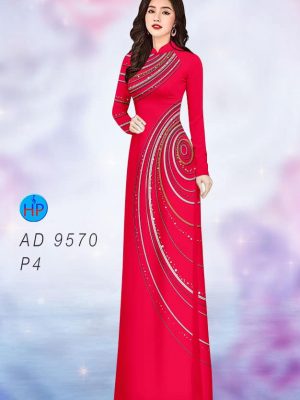 Vải áo dài hoa văn kiểu mới AD 9570 30 vai ao dai hoa van dam tham 1560275