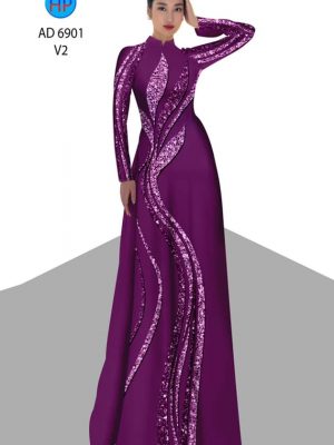 Vải áo dài hoa văn mới ra AD 6901 33 vai ao dai hoa van dam tham 1887104