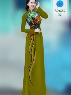 Vải áo dài hoa văn kiểu mới AD 6959 37 vai ao dai hoa van dam tham 1930129