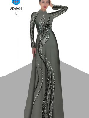 Vải áo dài hoa văn kiểu mới AD 6901 34 vai ao dai hoa van dang hot 1981245