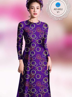 Vải áo dài hoa văn đều mới ra AD 6952 33 vai ao dai hoa van deu chat luong 188230