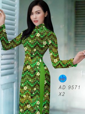 Vải áo dài hoa văn đều kiểu mới AD 9571 23 vai ao dai hoa van deu cuc dep 635279