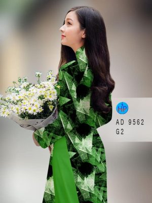 Vải áo dài hoa văn kiểu mới AD 9562 36 vai ao dai hoa van deu cuc hot 09569