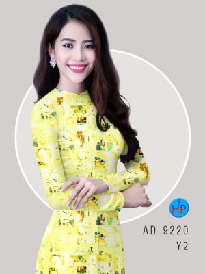 Vải áo dài hoa văn đều thiết kế 2020 AD 9220 21 vai ao dai hoa van deu cuc hot 947257