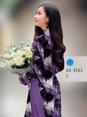 Vải áo dài hoa văn kiểu mới AD 9562 23 vai ao dai hoa van deu da dang 49583