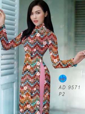 Vải áo dài hoa văn đều kiểu mới AD 9571 24 vai ao dai hoa van deu doc dao 135201