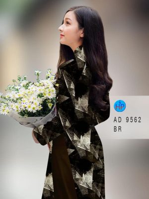Vải áo dài hoa văn kiểu mới AD 9562 32 vai ao dai hoa van deu doc dao 29559
