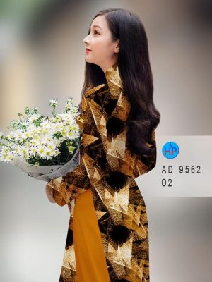 Vải áo dài hoa văn kiểu mới AD 9562 25 vai ao dai hoa van deu duoc chon nhieu 495149