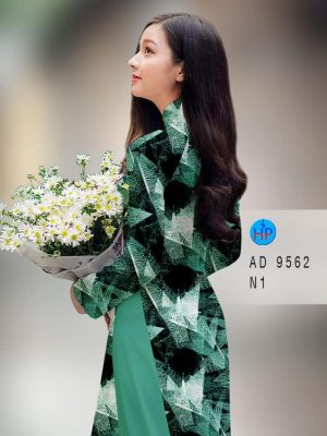Vải áo dài hoa văn kiểu mới AD 9562 33 vai ao dai hoa van deu duoc tim nhieu 195223
