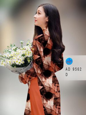 Vải áo dài hoa văn kiểu mới AD 9562 22 vai ao dai hoa van deu thanh lich 095224