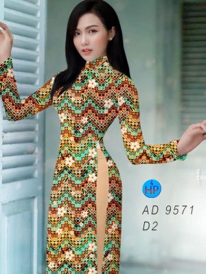 Vải áo dài hoa văn đều kiểu mới AD 9571 29 vai ao dai hoa van deu thanh lich 103539