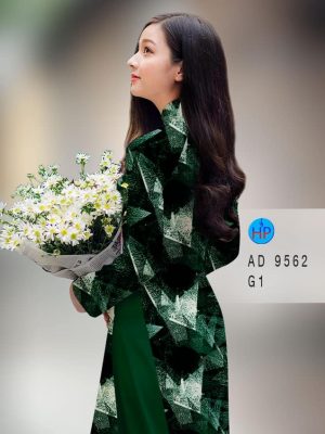 Vải áo dài hoa văn kiểu mới AD 9562 24 vai ao dai hoa van deu thanh lich 139510