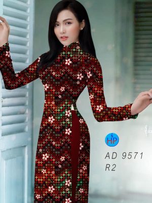 Vải áo dài hoa văn đều kiểu mới AD 9571 28 vai ao dai hoa van deu thanh lich 1735128