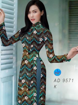 Vải áo dài hoa văn đều kiểu mới AD 9571 25 vai ao dai hoa van deu ua chuong 2035159