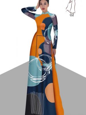 Vải áo dài hoa văn kiểu mới AD H10606 24 vai ao dai hoa van doc dao 14