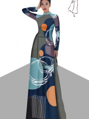 Vải áo dài hoa văn kiểu mới AD H10606 29 vai ao dai hoa van doc dao 9