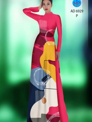Vải áo dài hoa văn kiểu mới AD 6929 23 vai ao dai hoa van doc dao dang hot 122857