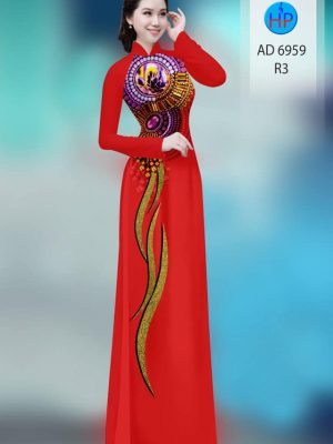 Vải áo dài hoa văn kiểu mới AD 6959 39 vai ao dai hoa van duoc chon nhieu 03096