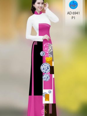 Vải áo dài hoa văn kiểu mới AD 6941 27 vai ao dai hoa van duoc tim nhieu 1102261