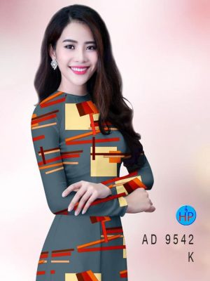 Vải áo dài hoa văn mới ra AD 9542 25 vai ao dai hoa van long lanh 20688