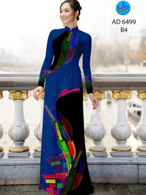 Vải áo dài hoa văn 3D thiết kế 2020 AD 6499 25 vai ao dai hoa van mau moi 02857