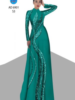 Vải áo dài hoa văn kiểu mới AD 6901 31 vai ao dai hoa van mau moi 681149