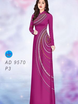 Vải áo dài hoa văn kiểu mới AD 9570 21 vai ao dai hoa van mau moi 860235