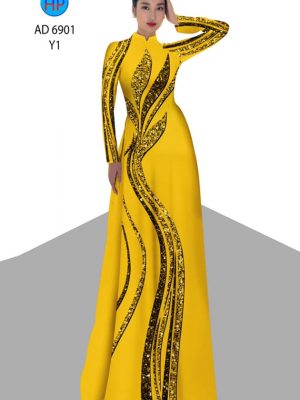 Vải áo dài hoa văn kiểu mới AD 6901 26 vai ao dai hoa van nam nay 138188